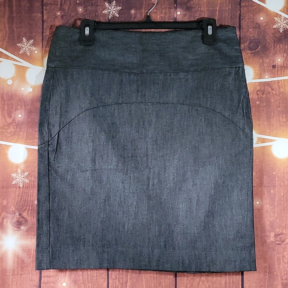GAP Charcoal Denim Pencil Skirt Size 8 - Picture 14 of 14